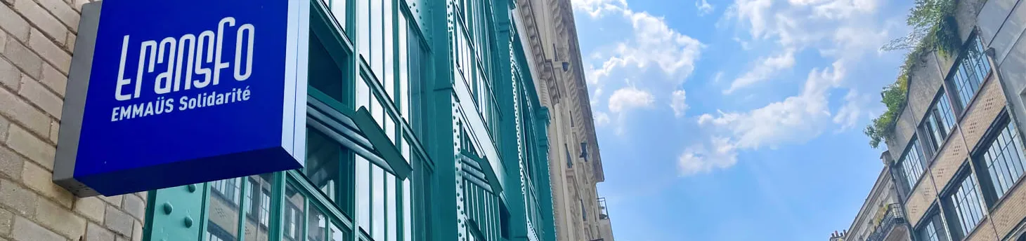 Vue de la façade de Transfo - Emmaüs Solidarité