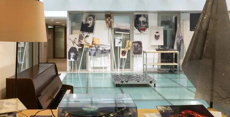 Vue de l'exposition "Liberté Égalité Fraternité ou Le Chant