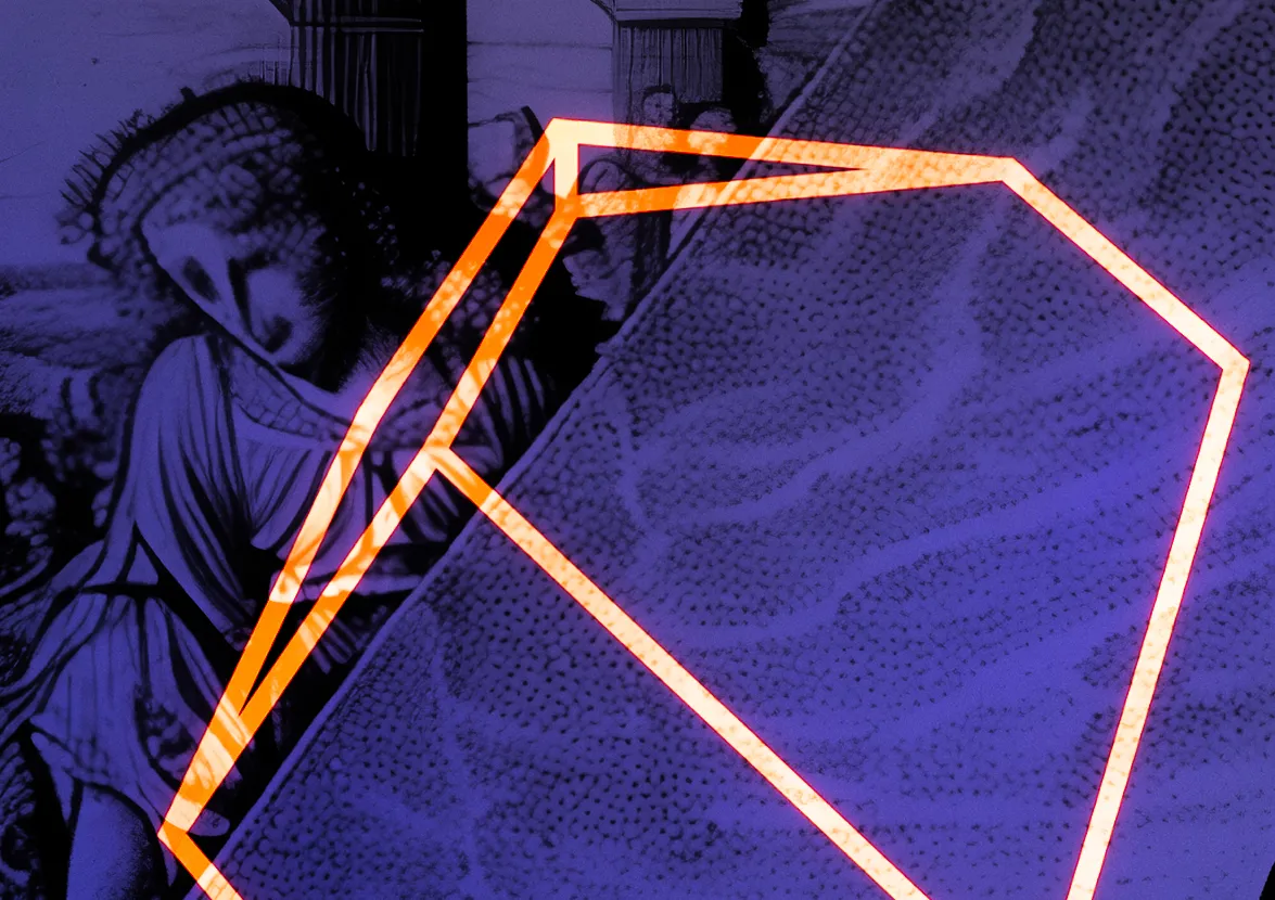 Montage à partir des œuvres de Vera Molnár et aurèce vettier pour AD.VM.AV.IA