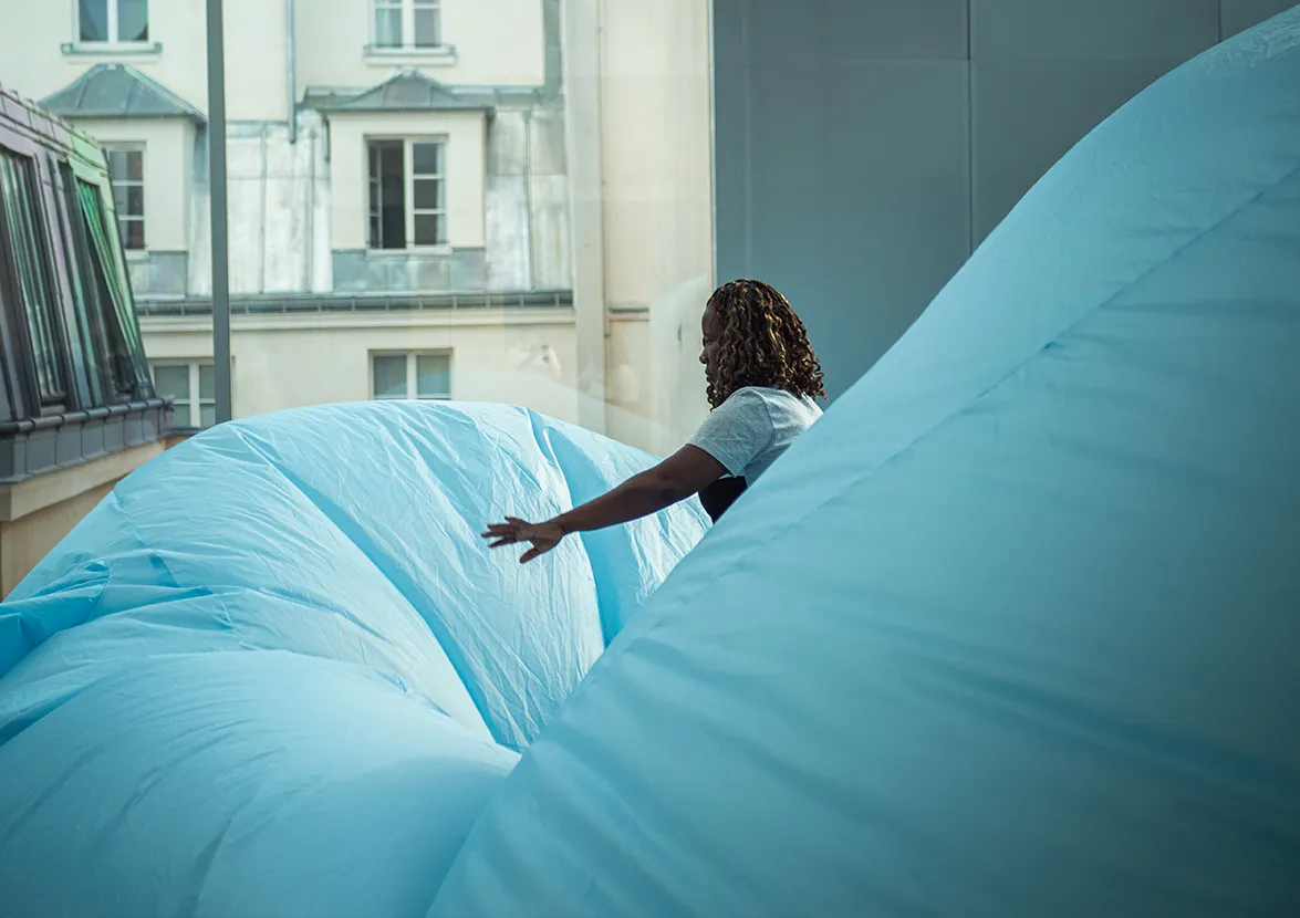 Un Grain de Marguerite Li-Garrigue, prix Emmaüs Solidarité 2023, à Lafayette Anticipations © Jean-Baptiste Aubard