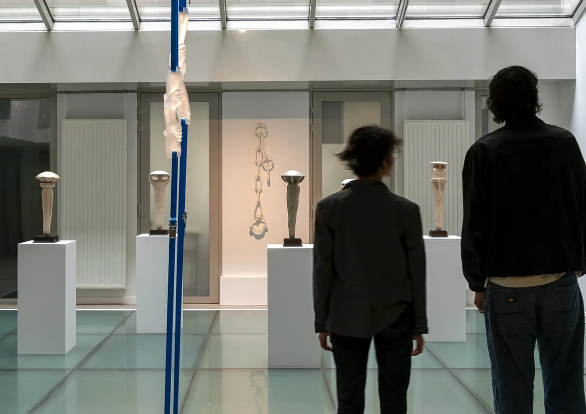 Vue de l'exposition "Territoires du souffle" de Rachel Labastie © Marc Domage 2025