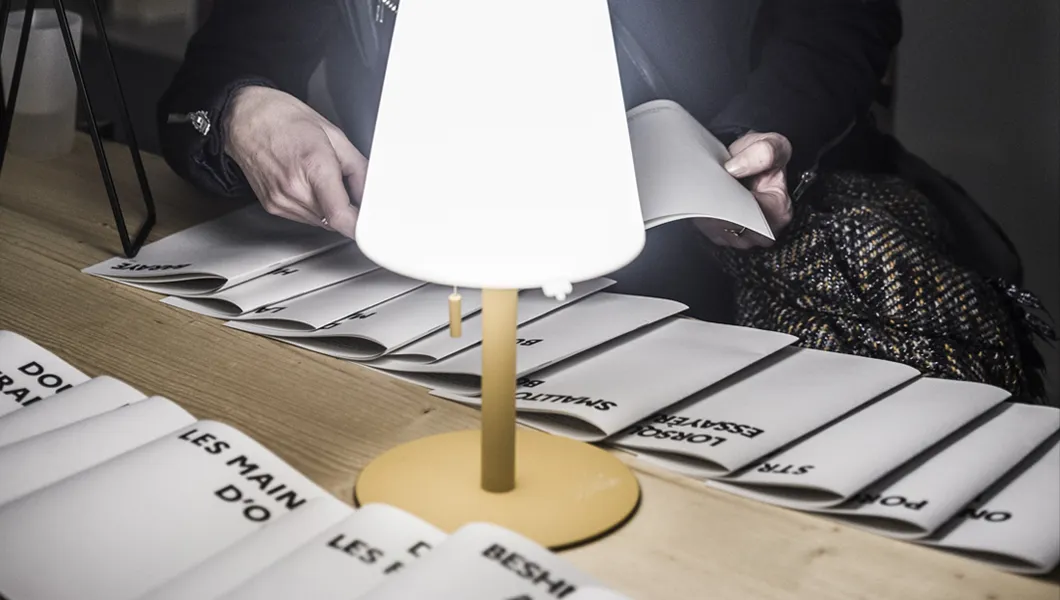 Marie Oppert pour l'ouverture de l'exposition Liberté, Egalité, Fraternité ou Le Chant 