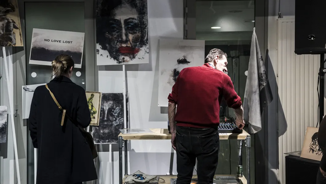 Marie Oppert pour l'ouverture de l'exposition Liberté, Egalité, Fraternité ou Le Chant 