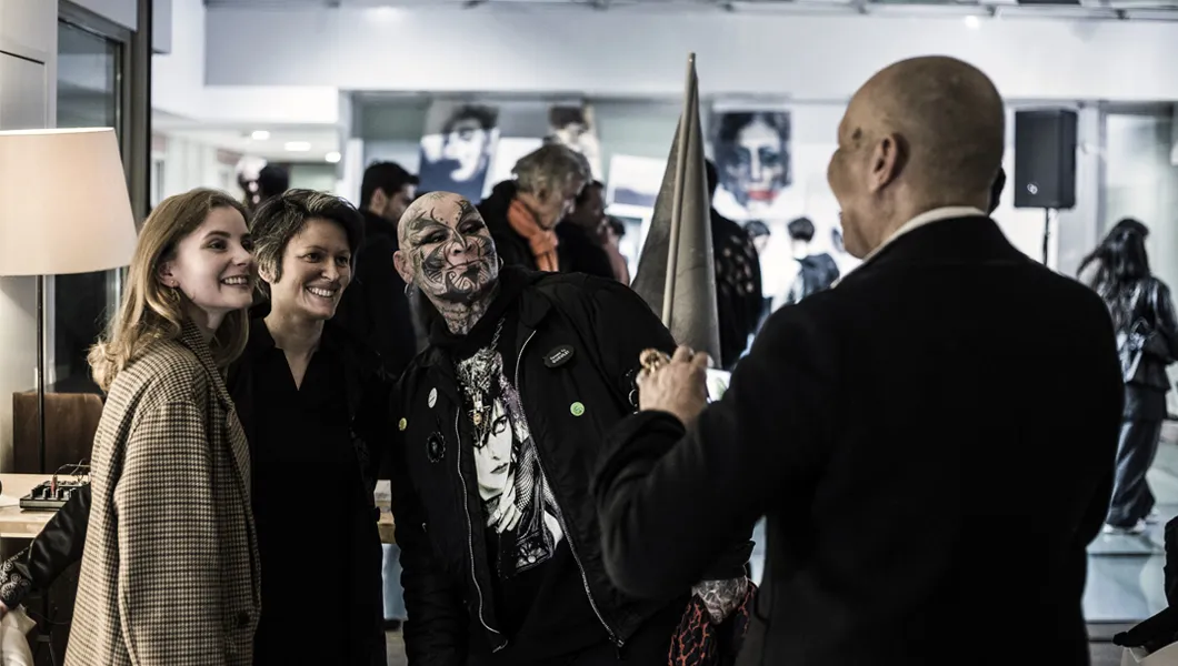 Marie Oppert pour l'ouverture de l'exposition Liberté, Egalité, Fraternité ou Le Chant 