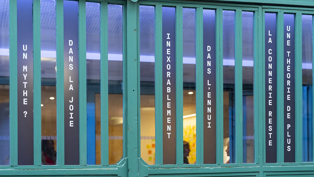 …Et le temps passe, Esther Ferrer, vue d'exposition © Marc Domage