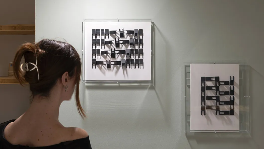 …Et le temps passe, Esther Ferrer, vue d'exposition © Marc Domage