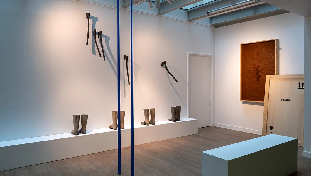 Vue de l'exposition "Territoires du souffle" de Rachel Labastie © Marc Domage 2025